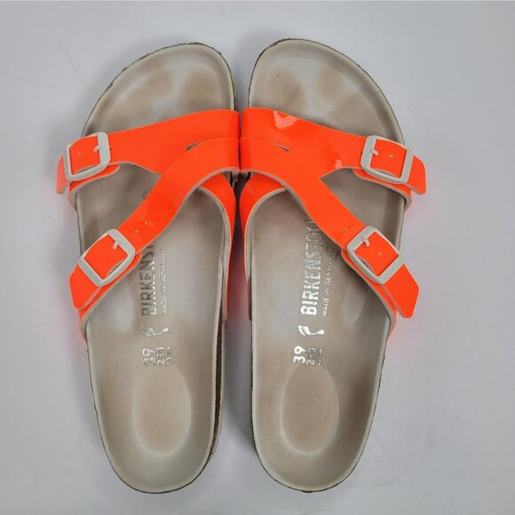Birkenstock Yao Balance Women's Orange Strap Sandals US Size 8 EU 39 - Picture 5 of 8